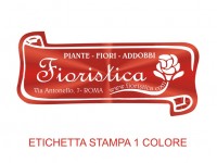 Etichette adesive per fioristi, fiorai e vivaisti  (mm 60X24)  (cod.97G)